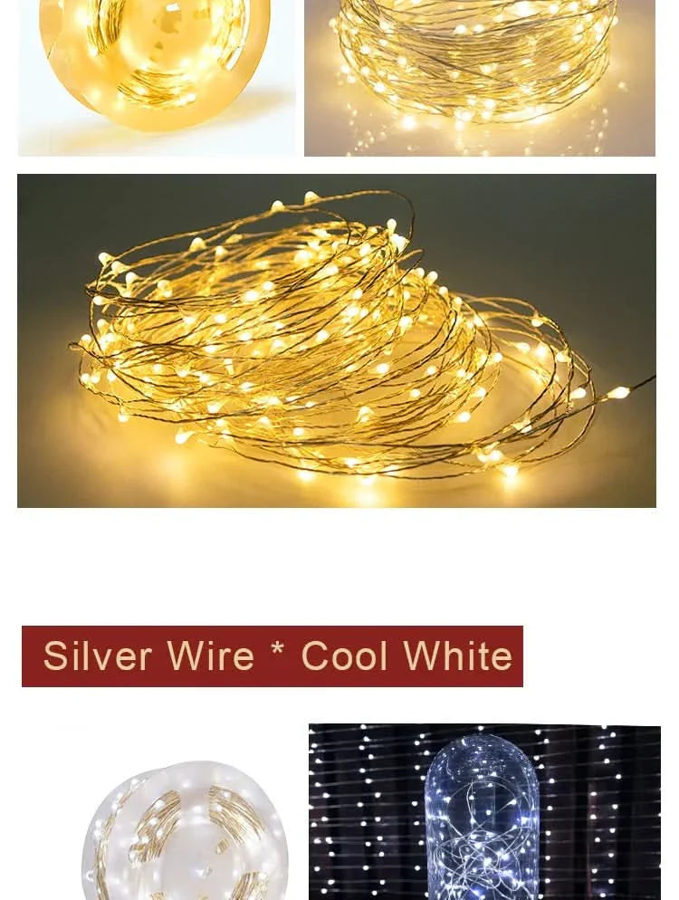 Luzes de Fadas Natalinas à Prova d'Água – Encanto e Magia