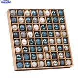 64 Peças Decoração De Natal Bolas Ouro Azul